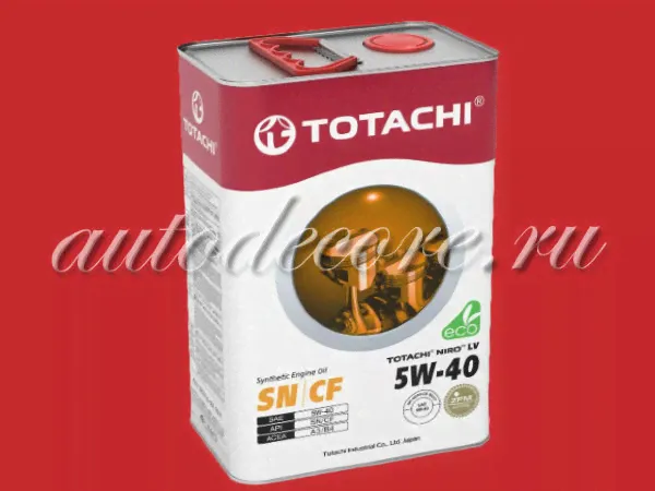 TOTACHI Масло NIRO LV 5w40 синт. SN/CF 4л. Россия