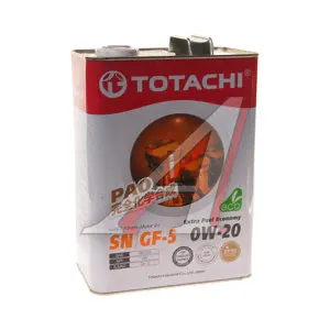 Масло моторное EXTRA FUEL SN 0W20 синт.4л TOTACHI-0