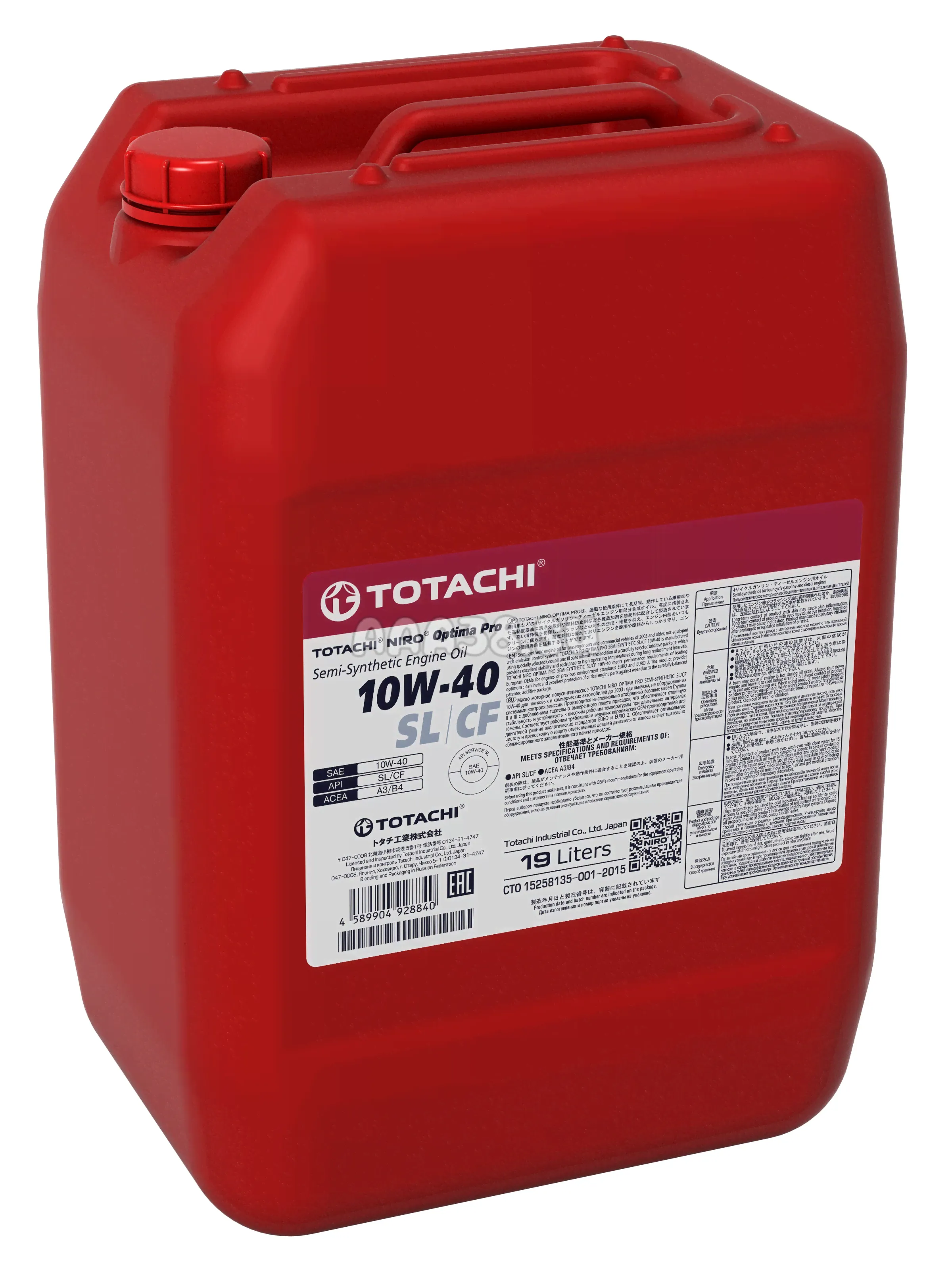 1C420 TOTACHI Масло моторное OPTIMA PRO SEMI-SYNTHETIC 10W-40-0