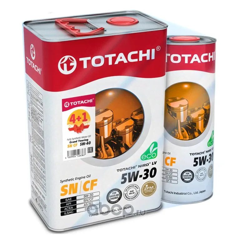 Синтетическое моторное масло TOTACHI NIRO LV Synthetic 5W-30 5 л