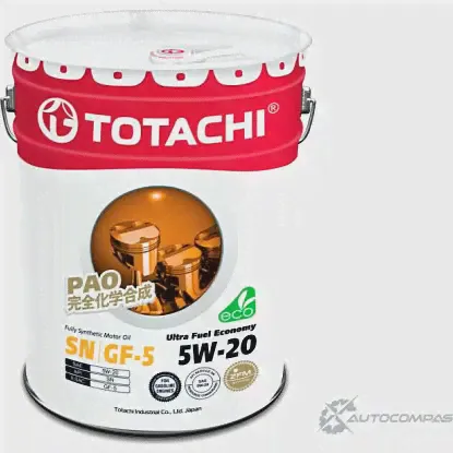 Моторное масло синтетическое TOTACHI Ultra Fuel Economy SN 5W-20, 20 л TOTACHI 4562374690677 1436772689 R4JV K-0