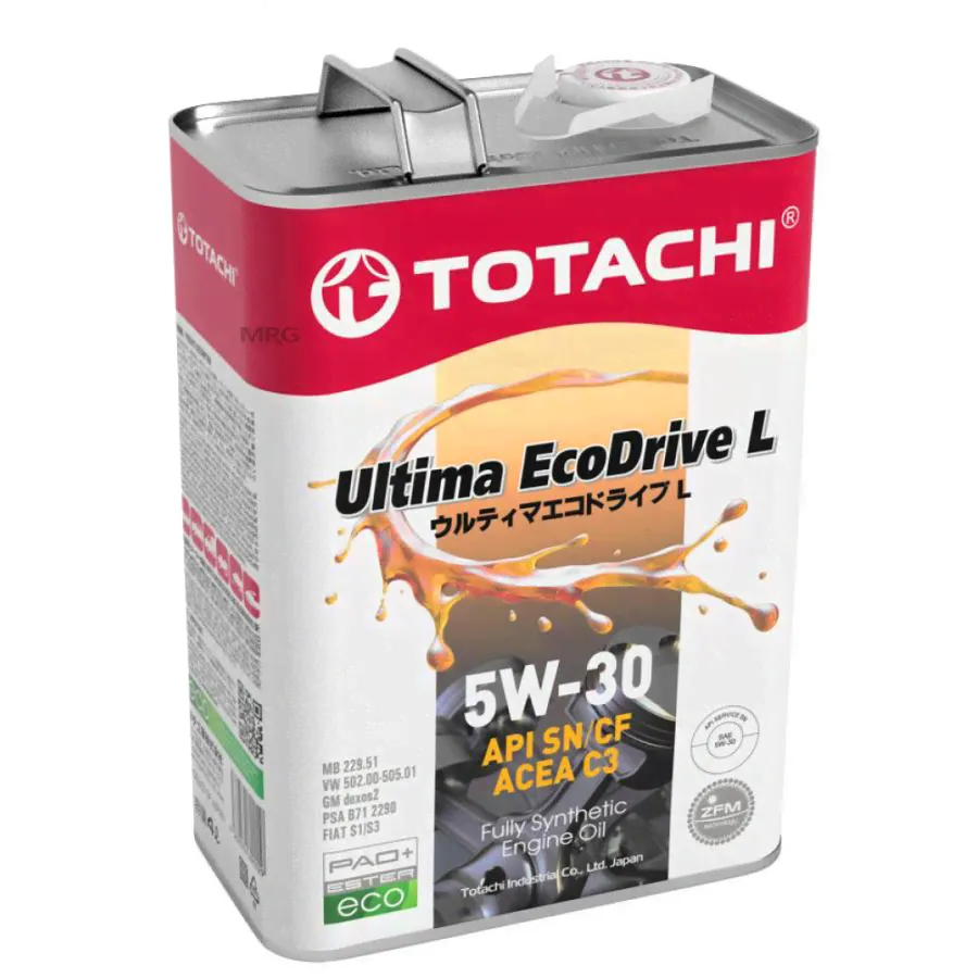 12104 TOTACHI Масло TOTACHI Ultima EcoDrive L 5W30 SN/CF 4л