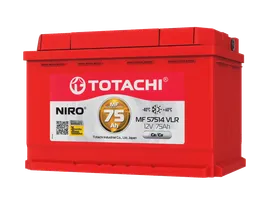 Аккумулятор TOTACHI NIRO 75R обр. пол. 770A 278x175x190