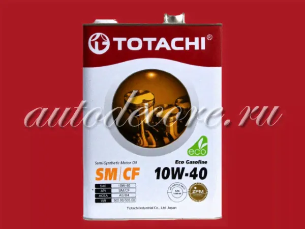 TOTACHI Eco Gasoline 10w40 Масло моторное SM/CF 4л.-0